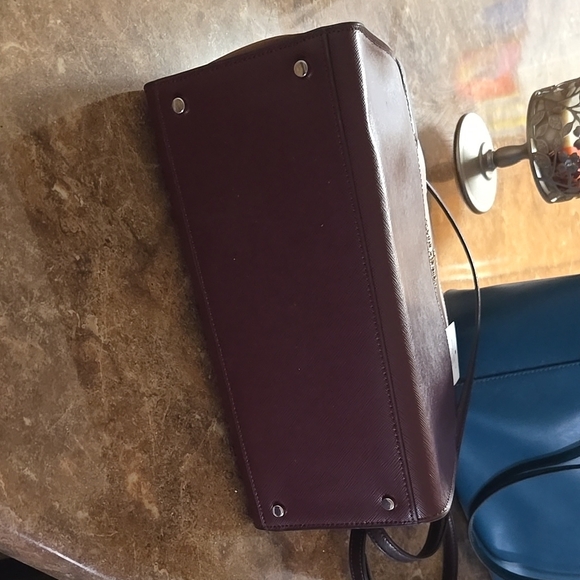 Kate Spade Burgundy and Cream Handbag - Picture 8 of 8